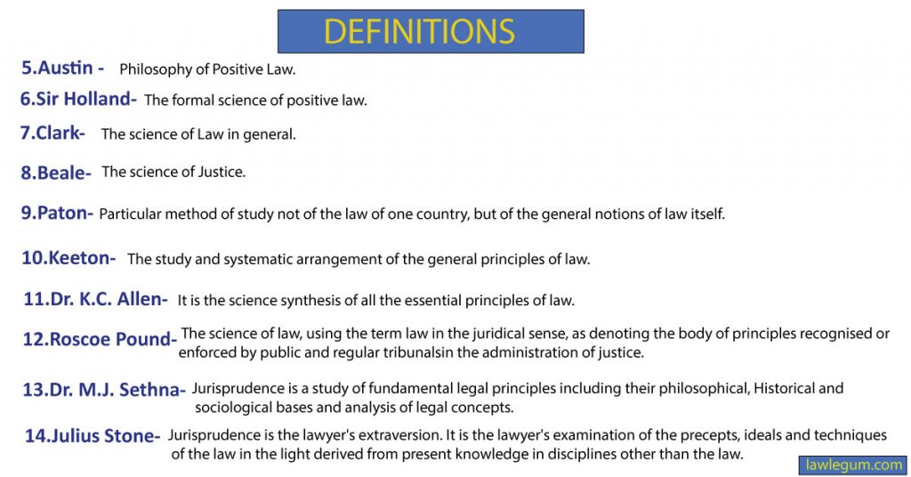 Definition of Jurisprudence