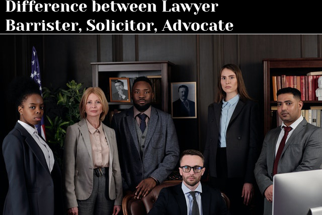 Difference between lawyer barrister solicitor